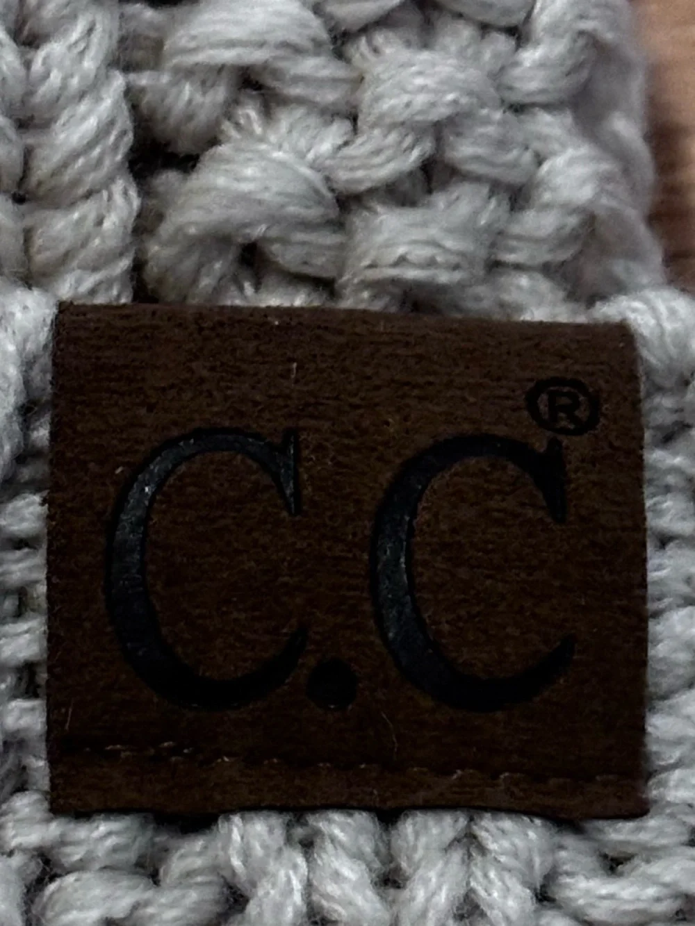 C.C. Knit Beanie Hat Bundle Faux Fur Pom Pom One Size NWT Cream & Oatmeal